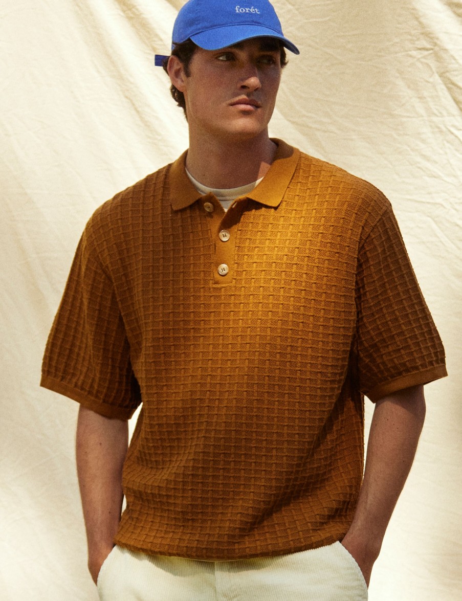 Forét Loch Polo Knit-Rubber | Knitwear