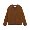 Forét Aura Sherpa Fleece Jacket-Brown | Overshirts