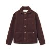 Forét Stay Wool Overshirt-Deep Brown | Overshirts