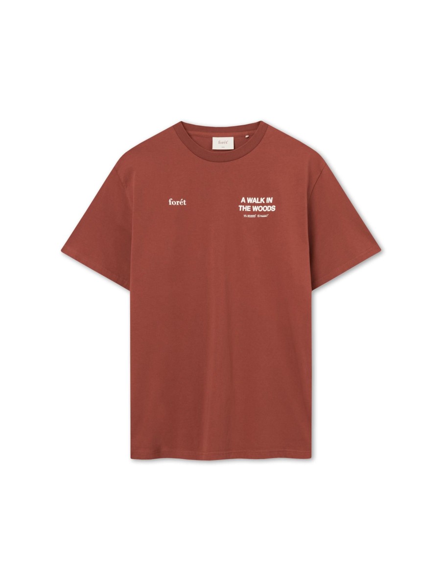 Forét Culture T-Shirt-Red Ochre | T-Shirts