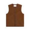 Forét Aura Sherpa Fleece Vest-Brown | Vests