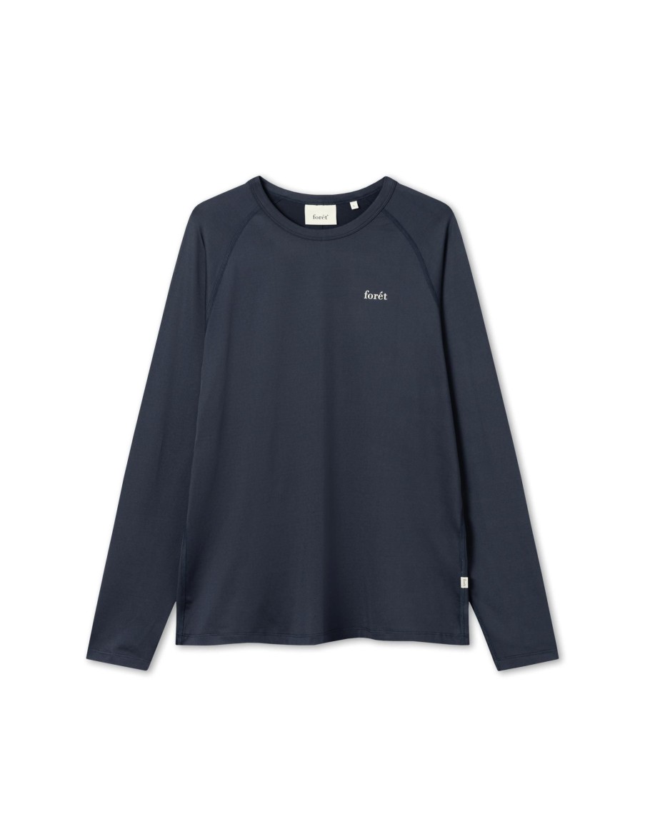 Forét Play Longsleeve-Navy/White | T-Shirts