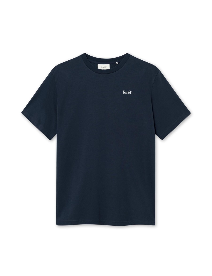 Forét Still T-Shirt-Navy | T-Shirts