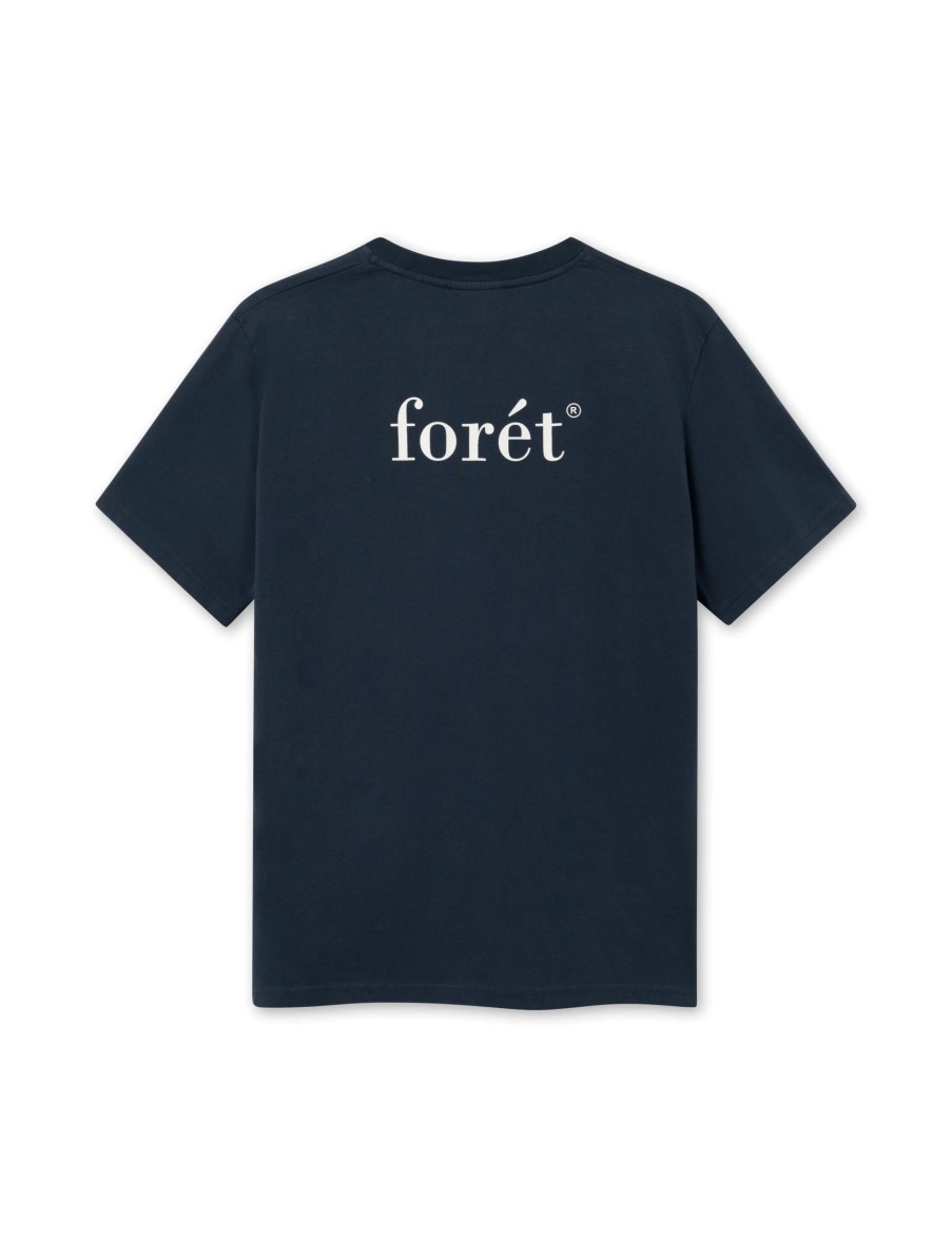 Forét Still T-Shirt-Navy | T-Shirts