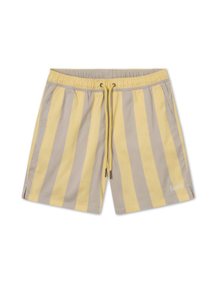 Forét Away Swimshorts-Dusty Yellow/Khaki | Shorts