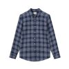 Forét Arctic Check Shirt-Navy | Overshirts