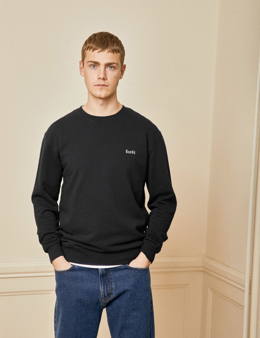 Forét Ash Sweatshirt-Black | Sweatshirts