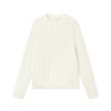 Forét Tundra Wool Cable Knit-Cloud | Sweatshirts