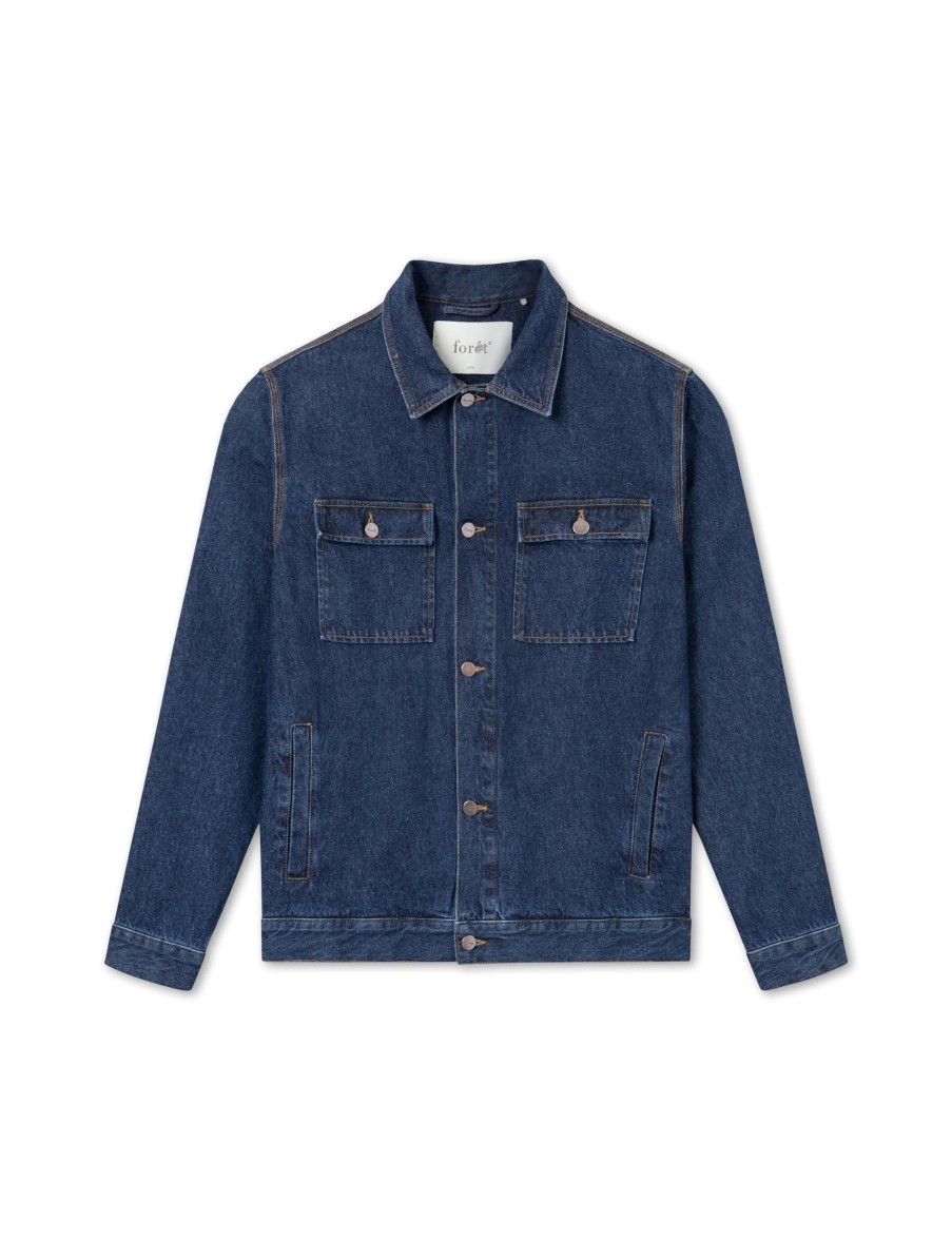 Forét Cluster Jacket-Indigo | Jackets