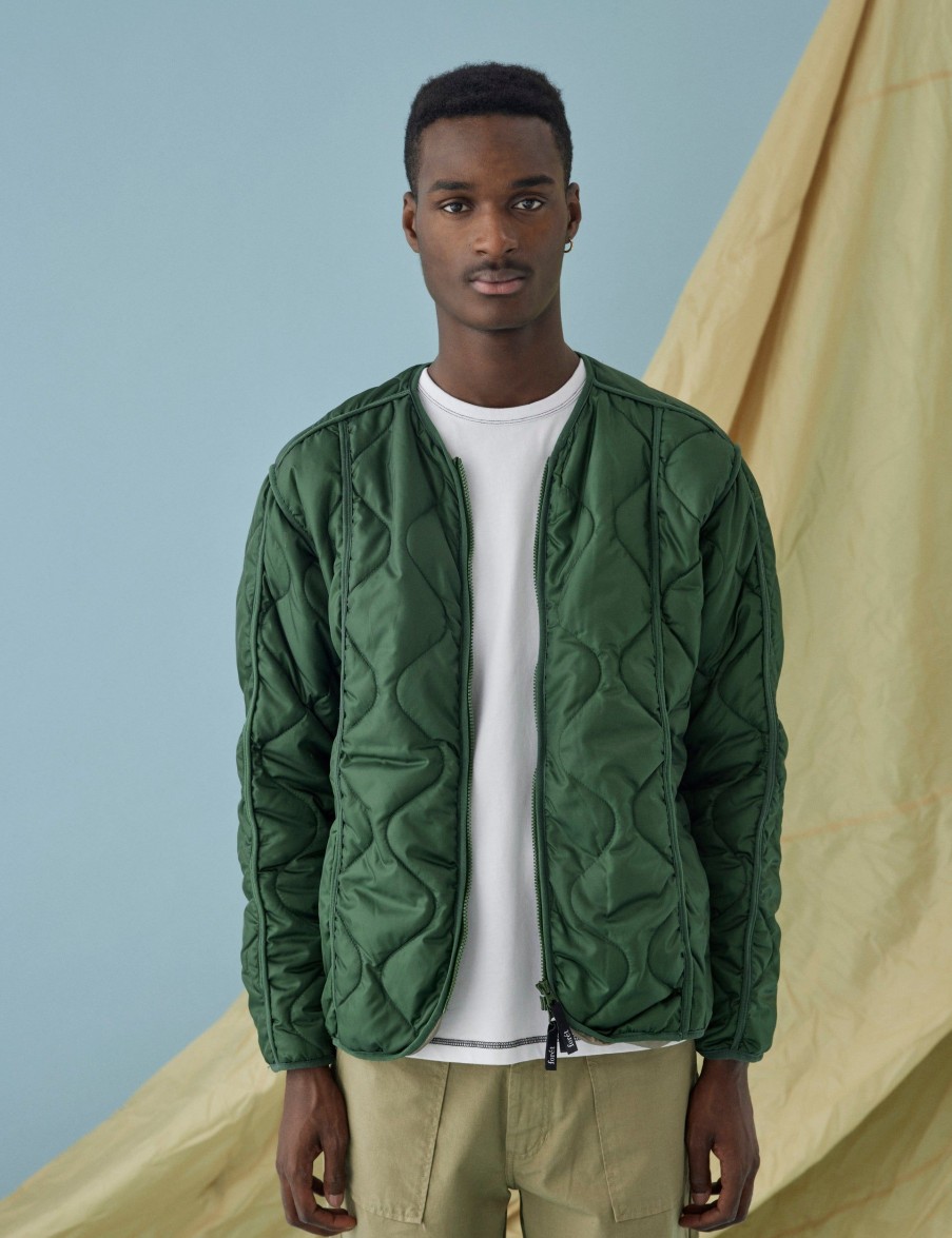 Forét Humid Reversible Liner Jacket-Dark Green | Jackets