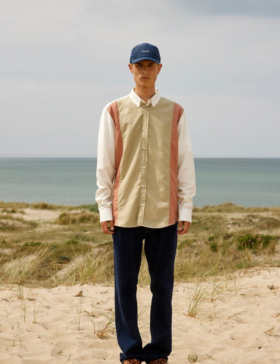 Forét Dart Ripstop Shirt-Brick/Khaki/Cloud | Shirts