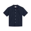 Forét Vole Seerscuker Ss Shirt-Navy | Shirts