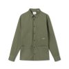 Forét Ledge Overshirt-Dark Olive | Overshirts