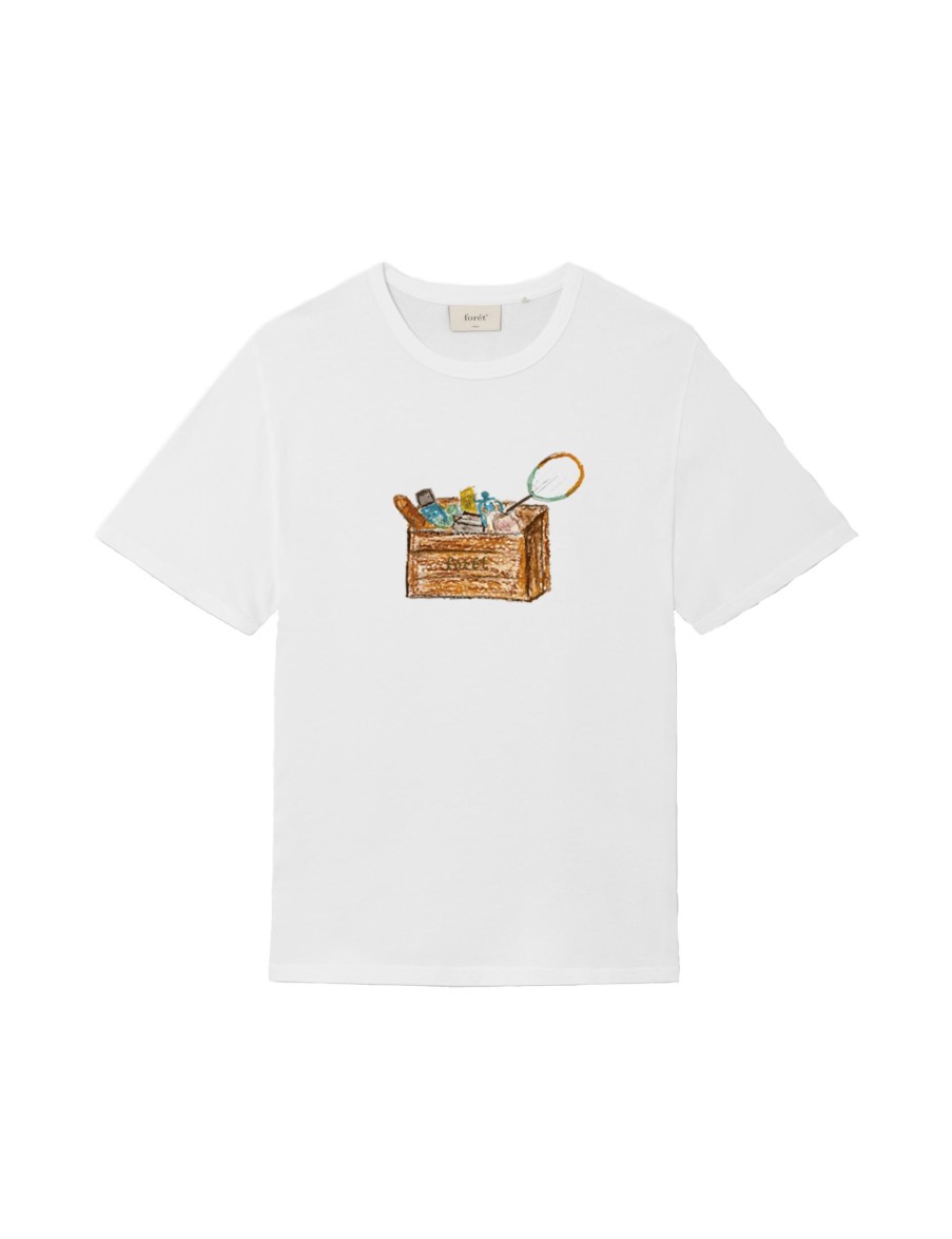 Forét Sketch T-Shirt-White | T-Shirts