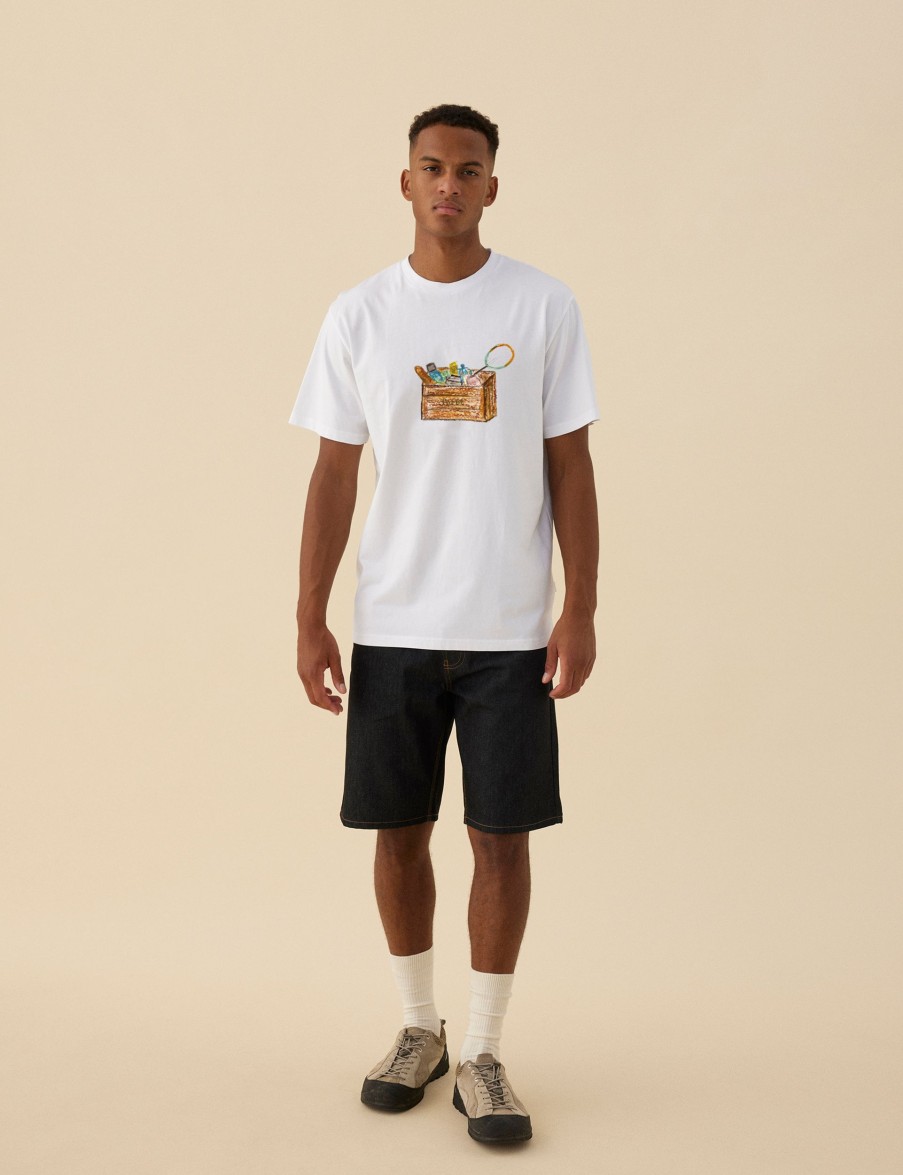 Forét Sketch T-Shirt-White | T-Shirts