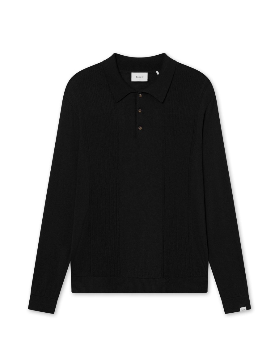 Forét Astern Longsleeve Knit-Black | Knitwear