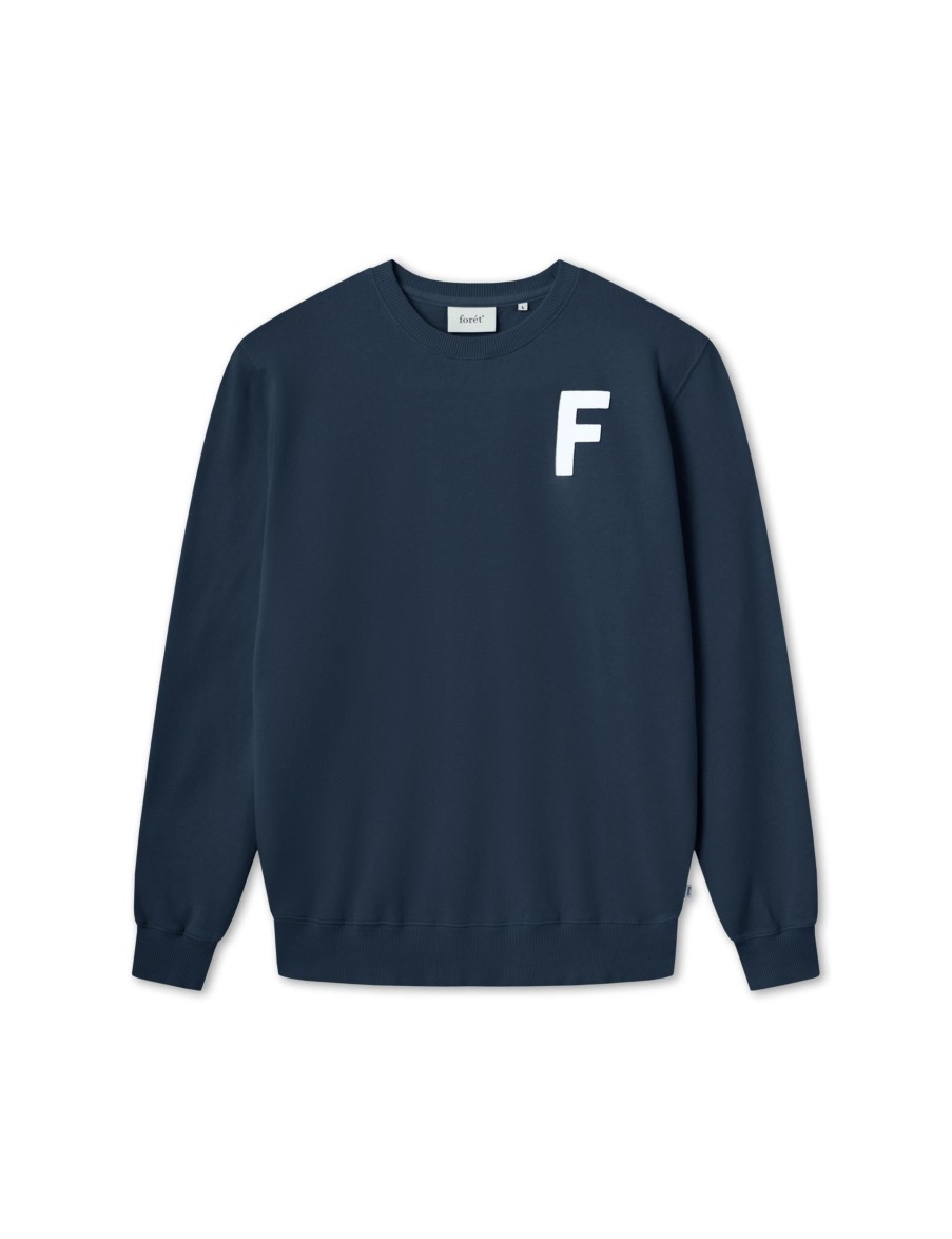 Forét Buzz Sweatshirt-Navy | Sweatshirts