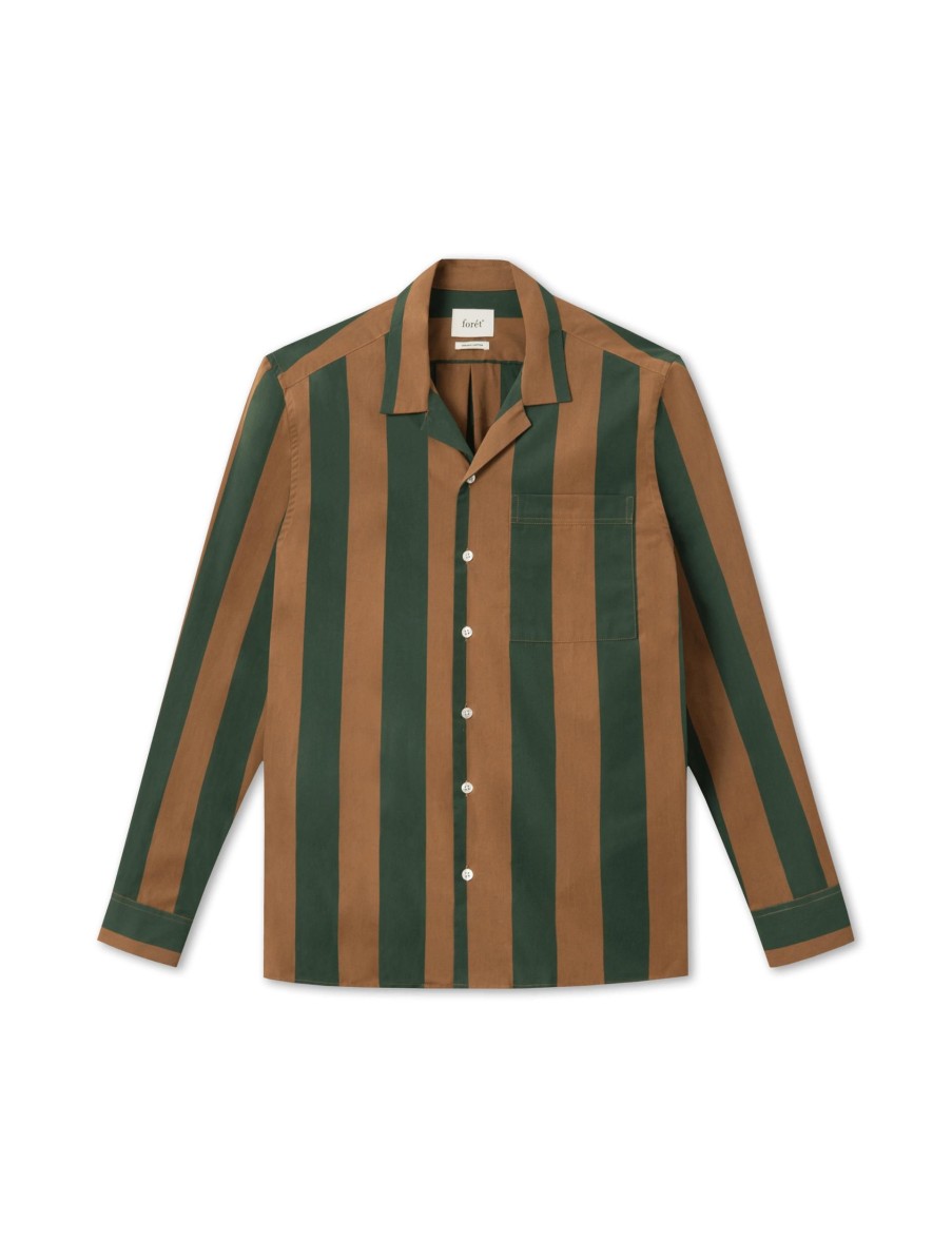 Forét Blunder Pyjamas Shirt-Rubber/Dark Green | Accessories