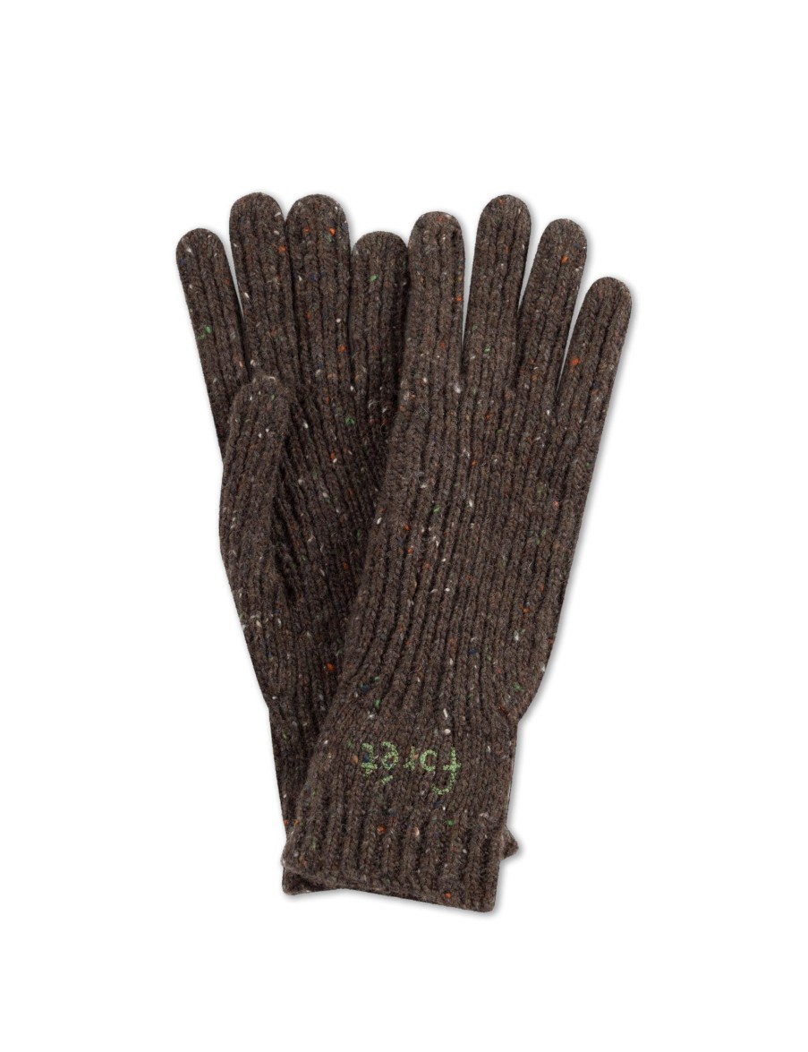 Forét Neo Puzzle Gloves-Brown | Knitwear