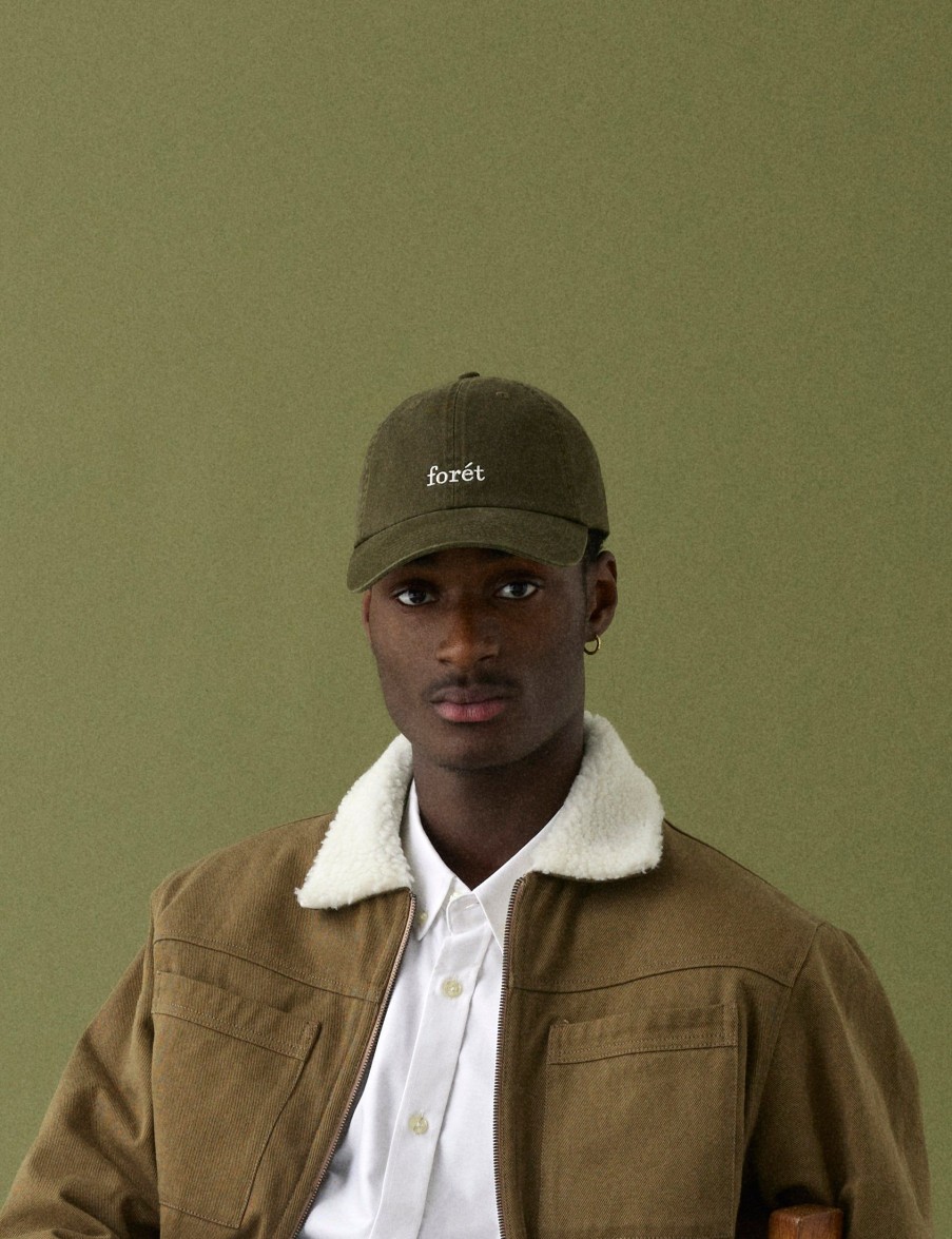 Forét Beech Sherpa Twill Jacket-Khaki/Cloud | Overshirts