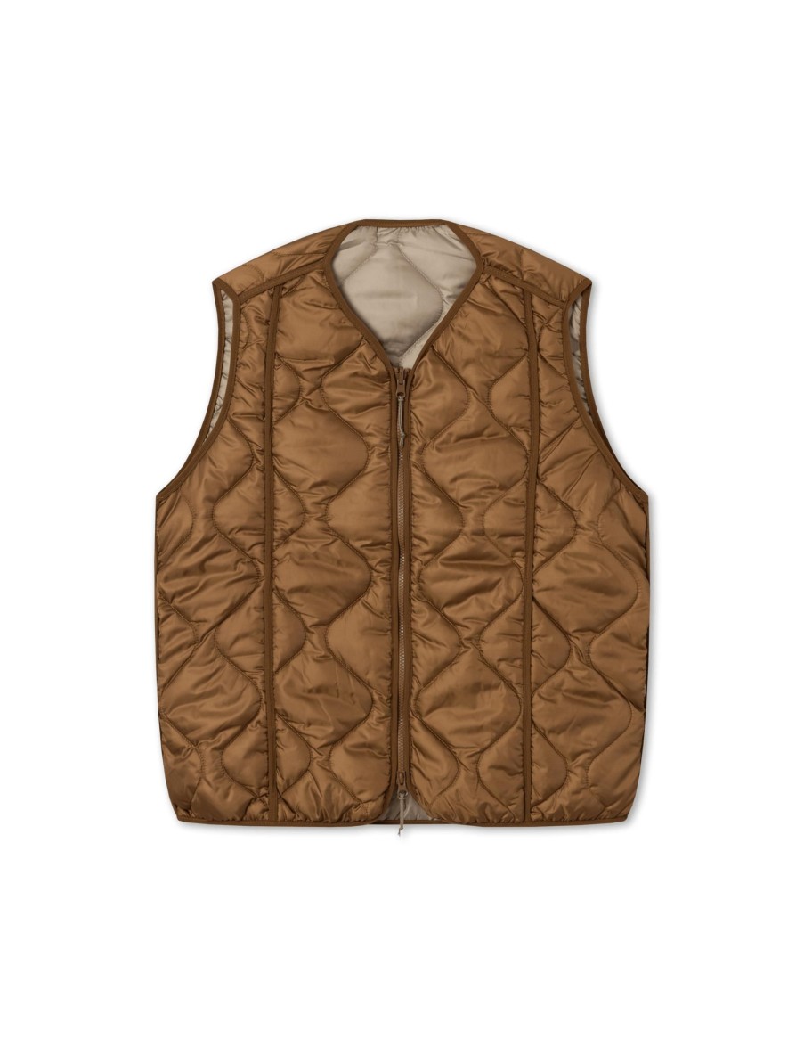 Forét Fresh Reversible Liner Vest-Brown | Vests