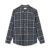 Forét Grip Check Shirt-Navy Check | Shirts