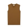 Forét Flume Knit Vest-Rubber | Knitwear