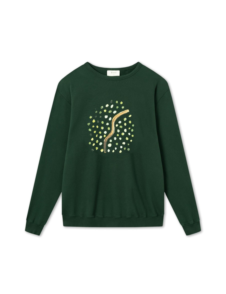 Forét Dioxide Sweatshirt-Dark Green | Sweatshirts