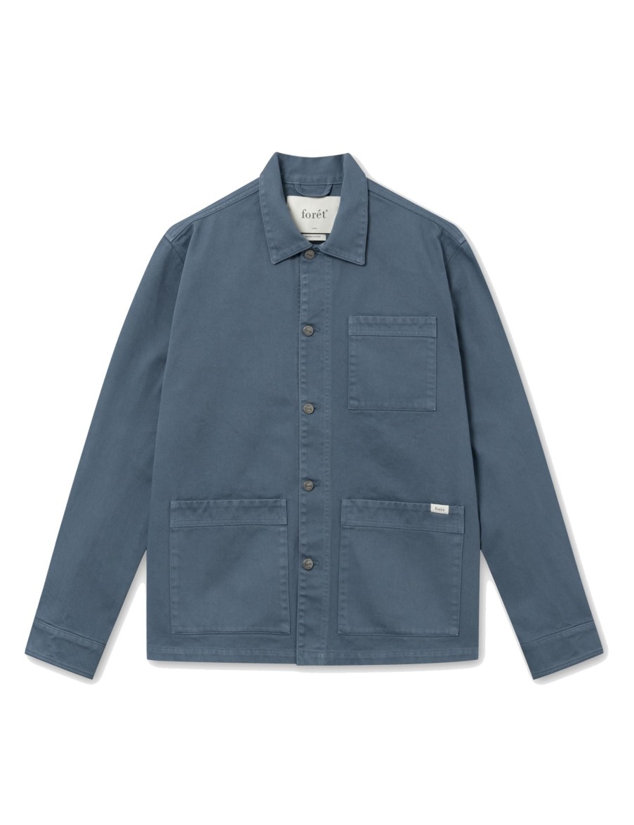 Forét Heyday Overshirt-Vintage Blue | Jackets