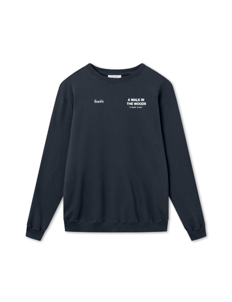 Forét Homage Sweatshirt-Navy | Sweatshirts