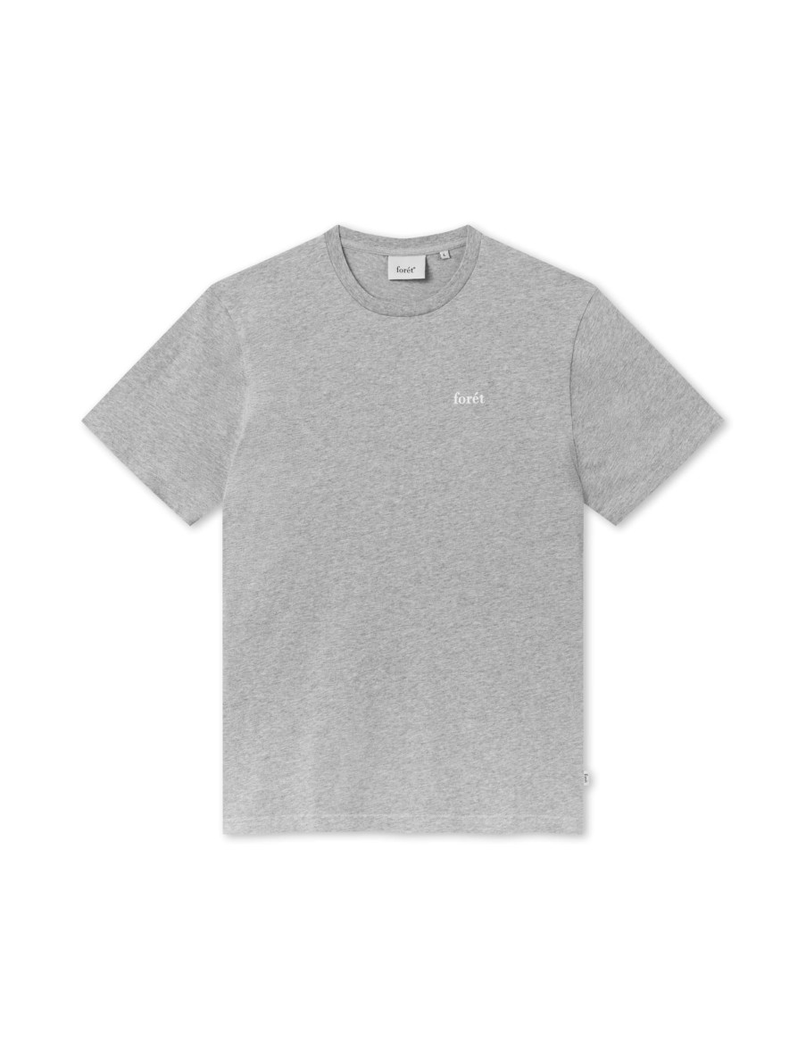 Forét Air T-Shirt-Light Grey Melange | T-Shirts