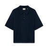 Forét Astern Short Sleeve-Navy | Knitwear