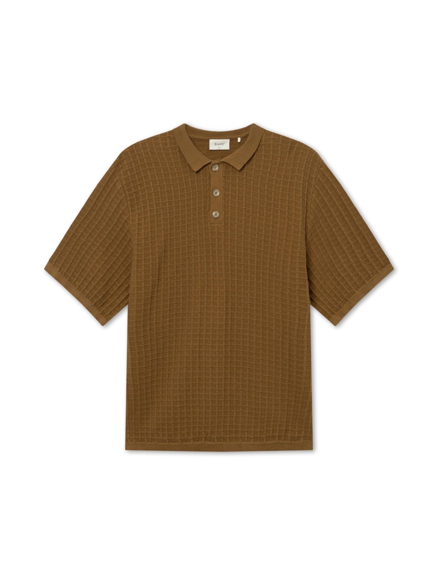 Forét Loch Polo Knit-Rubber | T-Shirts