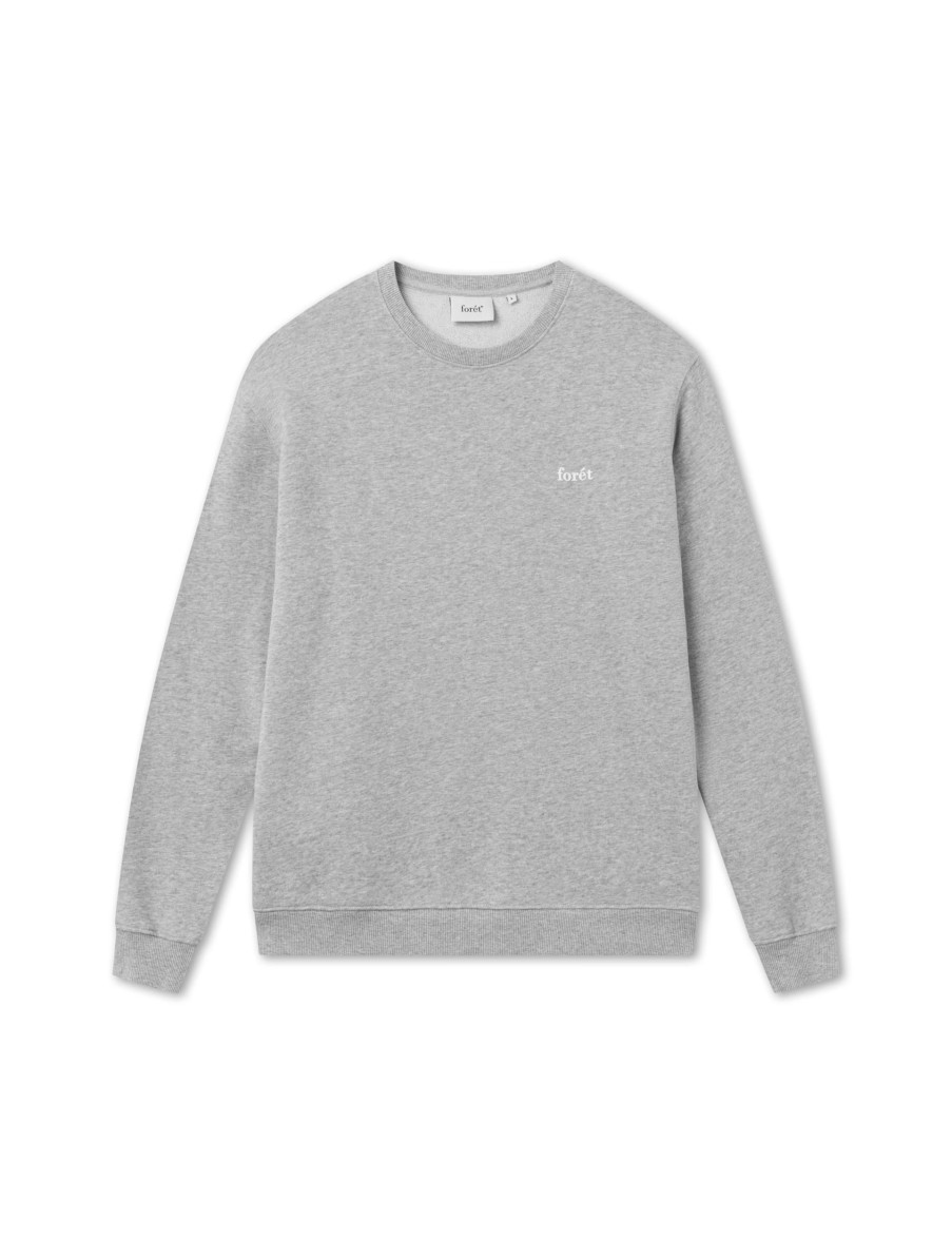 Forét Ash Sweatshirt-Light Grey Melange | Sweatshirts