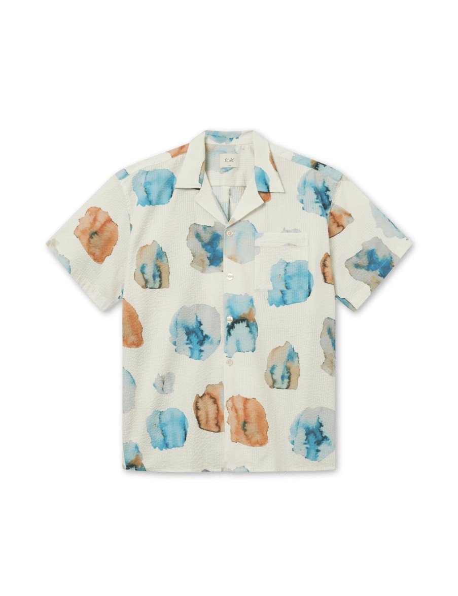 Forét Hush Ss Shirt-Cloud Printed | Shirts